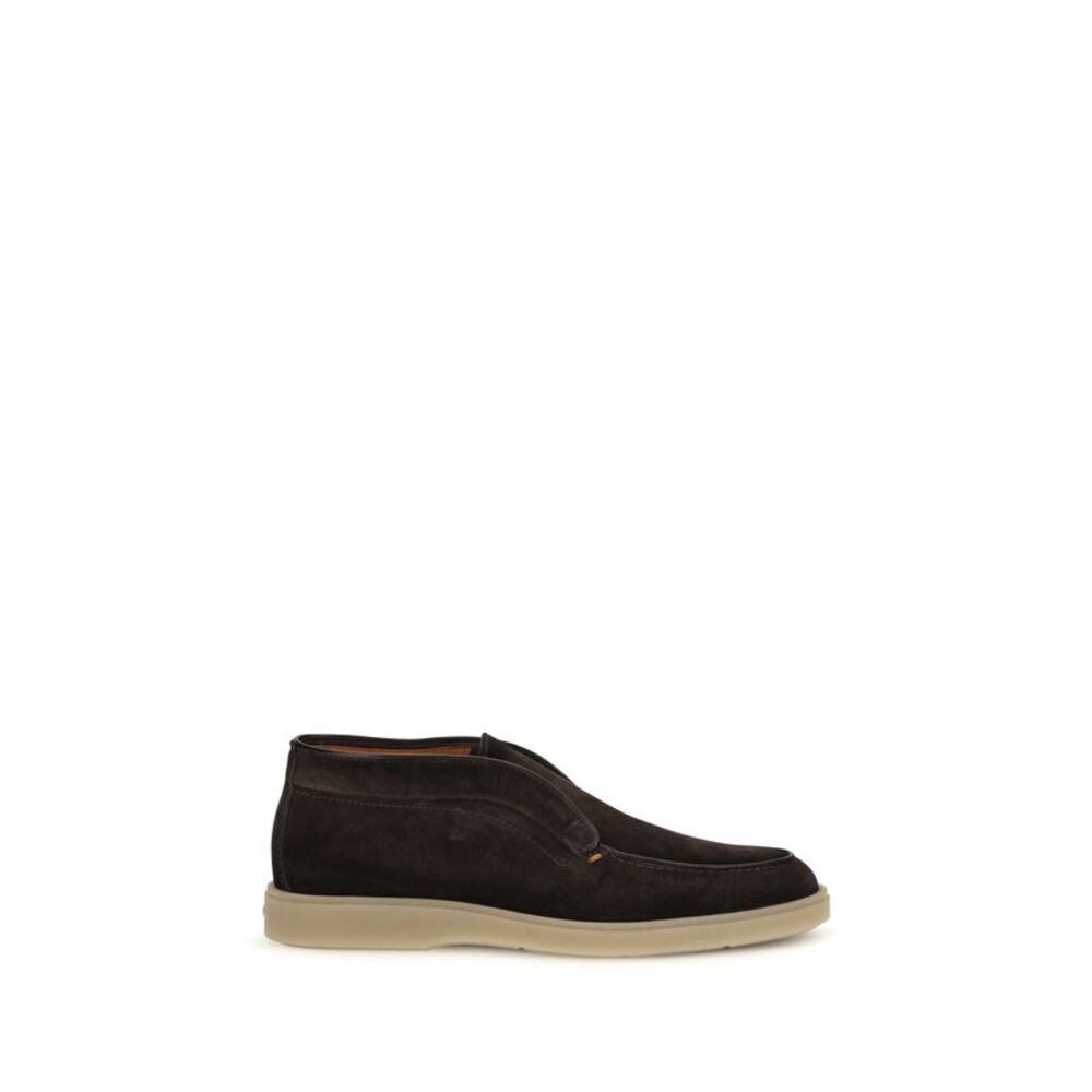 Santoni Men Digits Suede Loafers